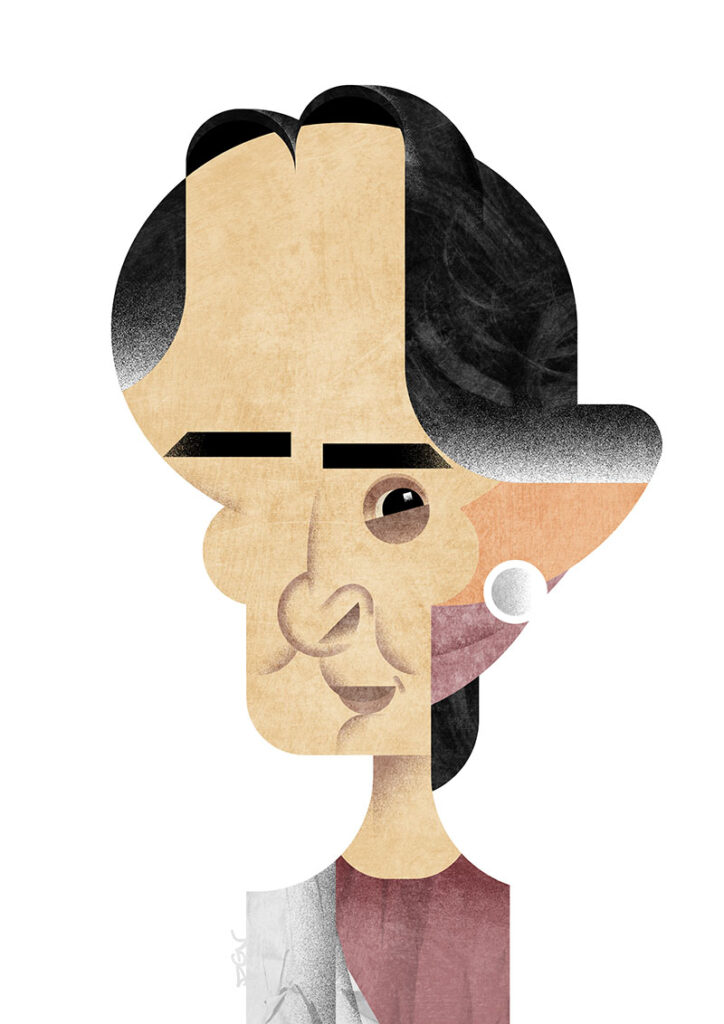 caricatura aung san suu kyi